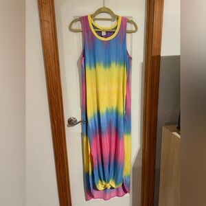 Multicolor Tie-Dye Maxi Dress